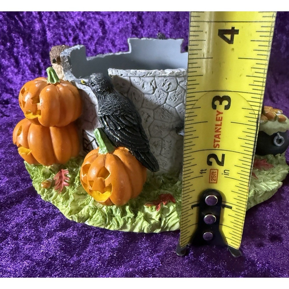 White Barn Candle Co Candle Holder Happy Haunting Halloween Autumn Decor Spooky - Picture 9 of 12